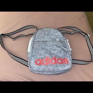 Gray Adidas mini backpack